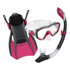 Aqua Lung Bonita Damen Schnorchelset Rosa/schwarz