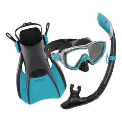 Aqua Lung Bonita Damen Schnorchelset Blau/schwarz