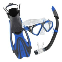 Aqua Lung Hawkeye Schnorchelset Blau/schwarz