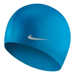 Nike Swim Solid Silicone Kinder Badekappe Blau