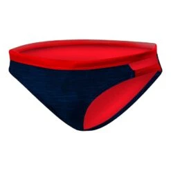 TYR Sandblasted Cove Damen Bikinihose Blau/rot