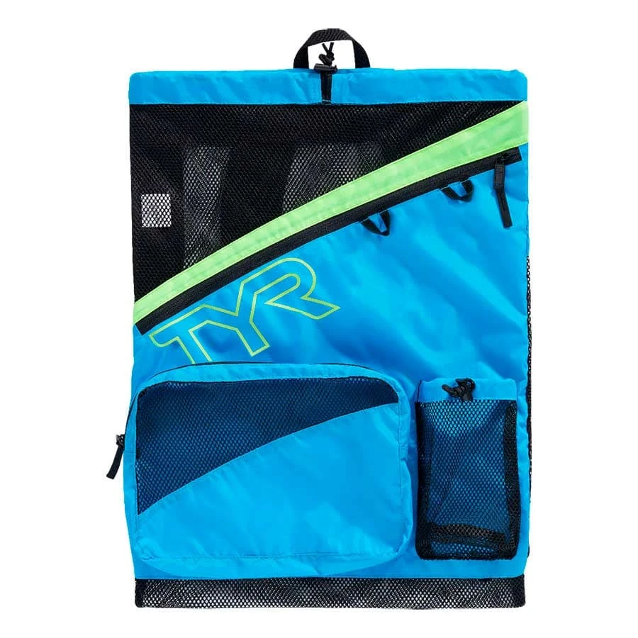 TYR Team Elite Mesh 40L Rucksack Blau/gelb