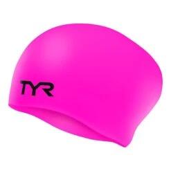 TYR Silikon Cap Long Hair Badekappe Fuchsia