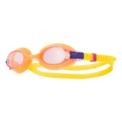 Swimple Gelb Orange TYR Schwimmbrille Mit Transparenter Roter Kinderlinse