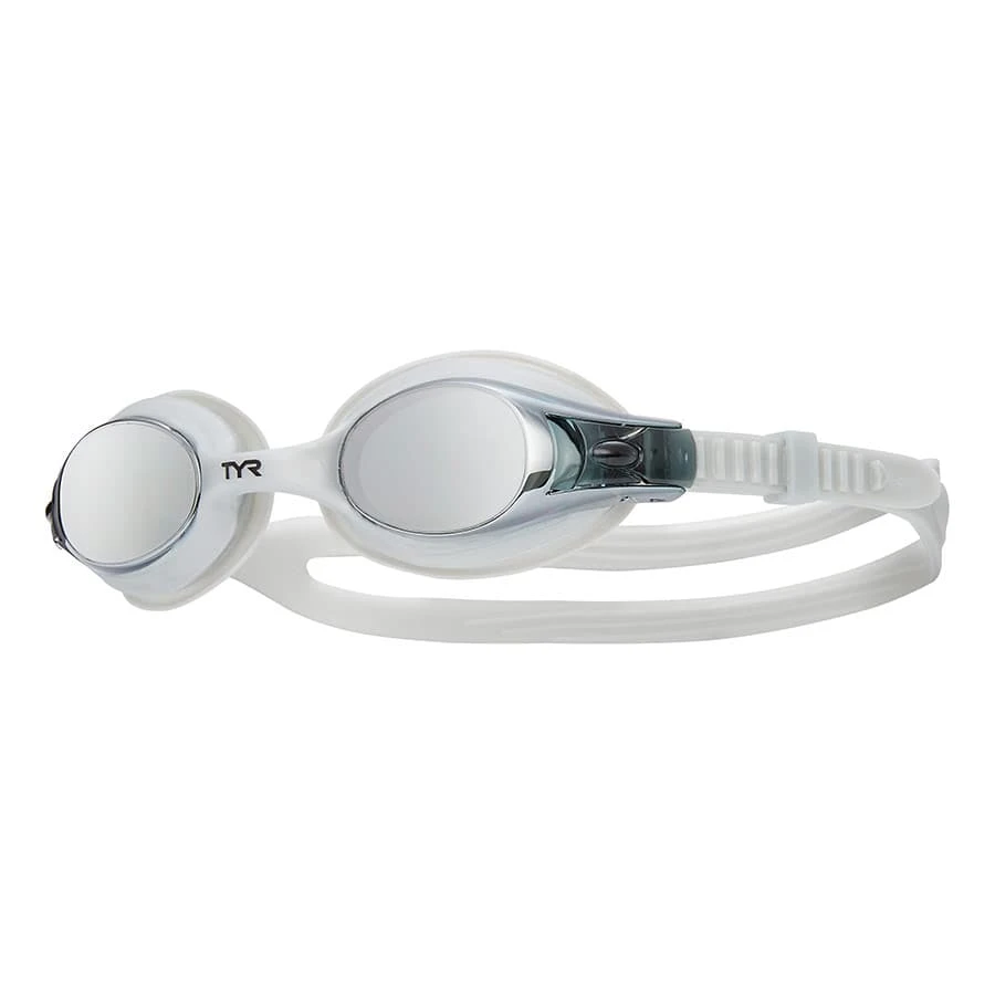 TYR Swimple Graue Schwimmbrille Mit Verspiegelten Kindersilberlinsen
