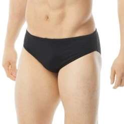 TYR Big Logo Racer Schwimmhose Schwarz/weiß