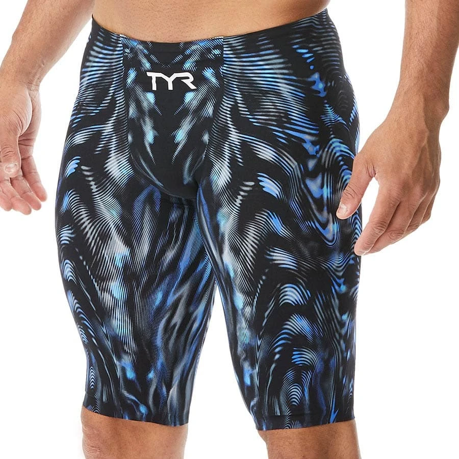 TYR Venzo Genesis High Waist Jammer Badehose Schwarz/blau
