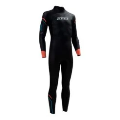 Zone3 Aspect Kinder Neoprenanzug Schwarz/rot/blau