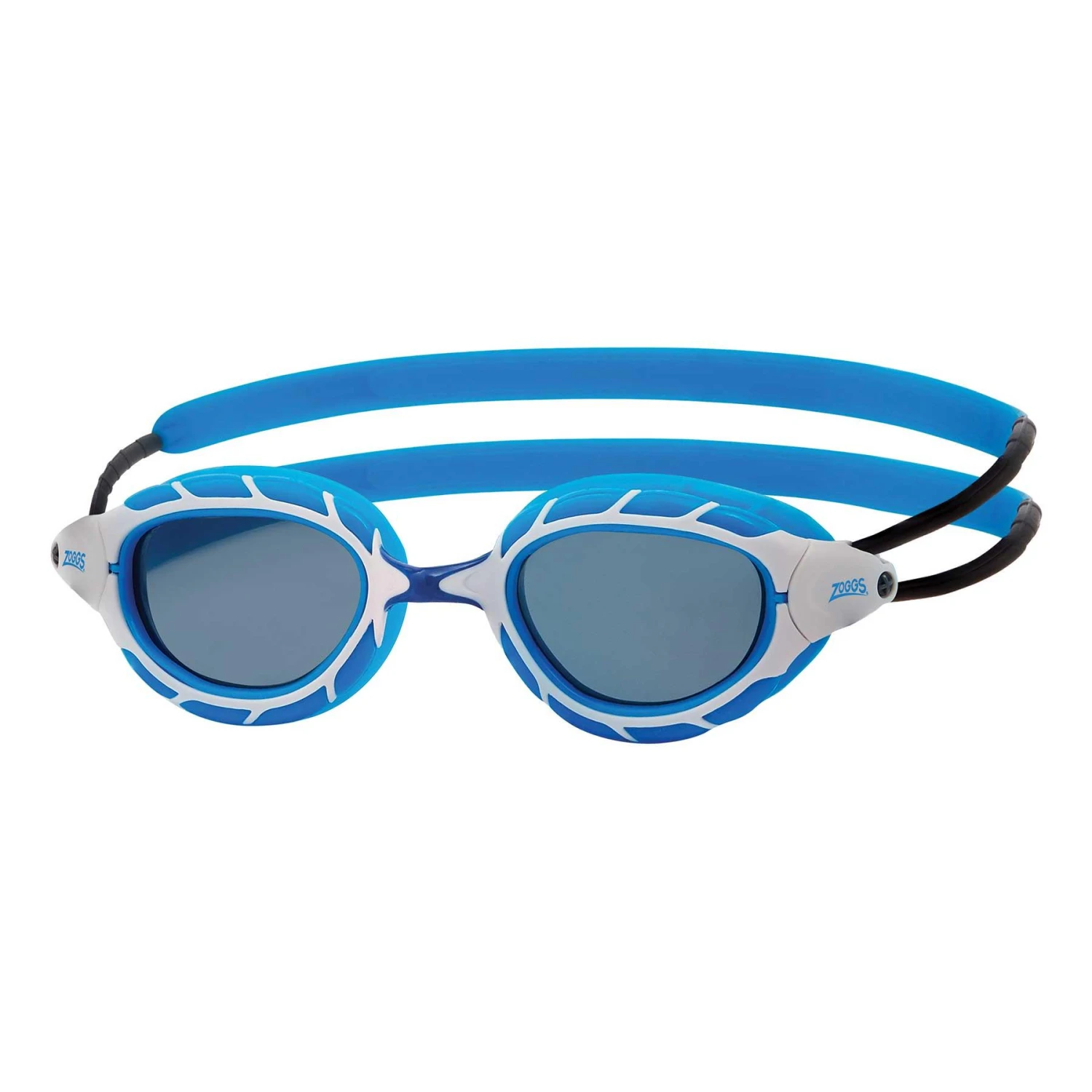 Zoggs Predator Schwimmbrille Blau/weiß Mit Dunkelblauen Transparenten Gläsern
