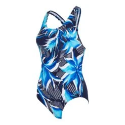 Zoggs Ocean Damen Badeanzug Blau/weiß/schwarz